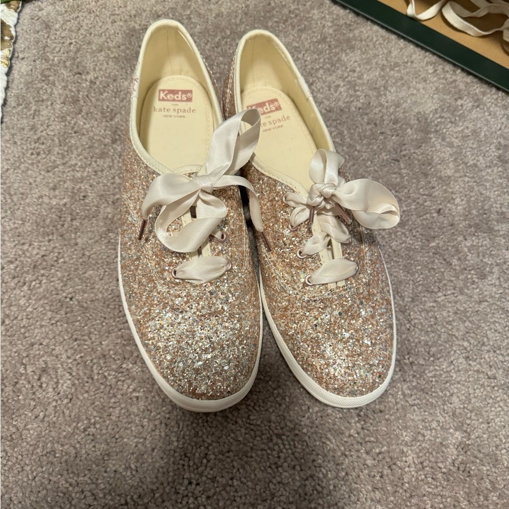 Rose gold Kate sped x Keds